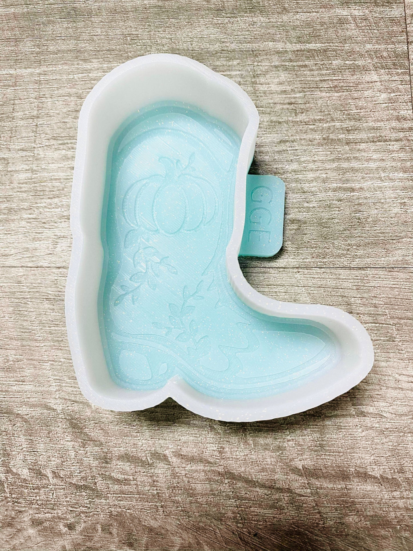 Fall Boot With Pumpkin (GGE EXCLUSIVE) - Silicone Mold