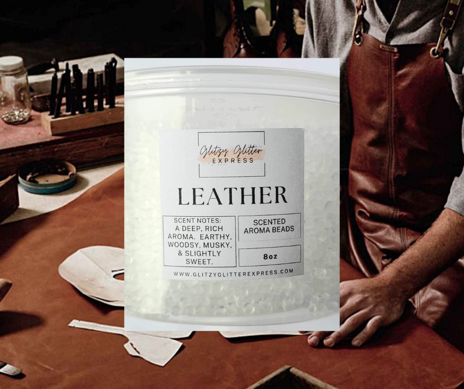 Pre Scented Beads: Leather
