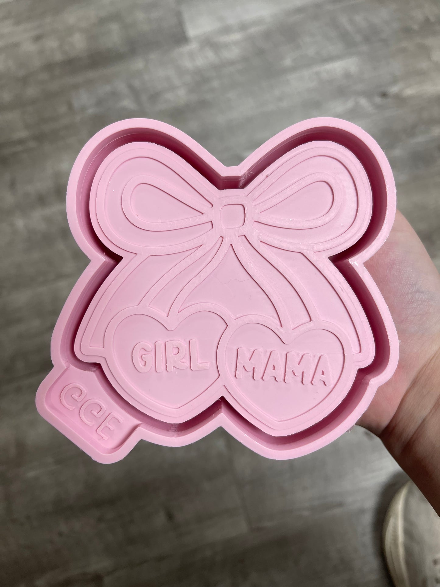 Girl Mama with Bow - Silicone Mold