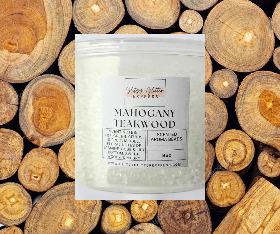 Pre Scented Beads: Mahogany Teakwood