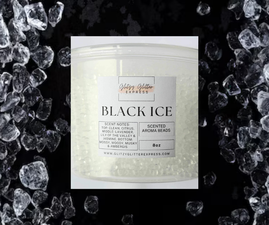 Pre Scented Beads: Black Ice – Glitzy Glitter Express
