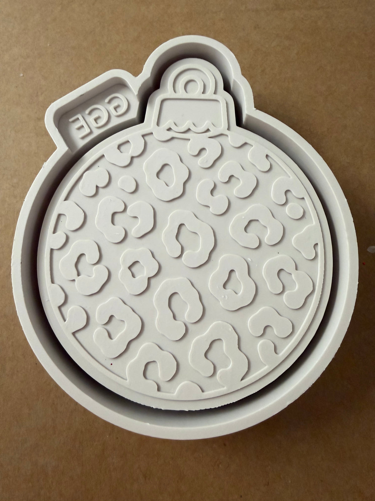 Leopard Print Christmas Ornament- Silicone Mold