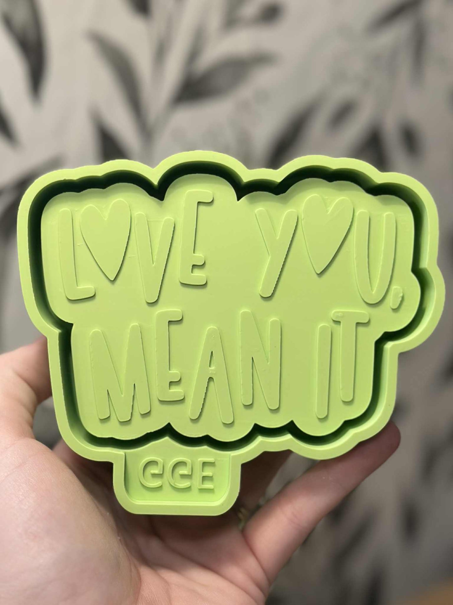 Love You, Mean It - Silicone Mold