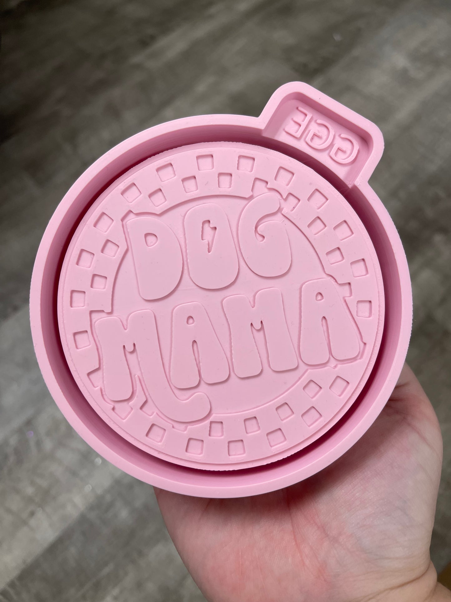 Checkered Dog Mama - Silicone Mold