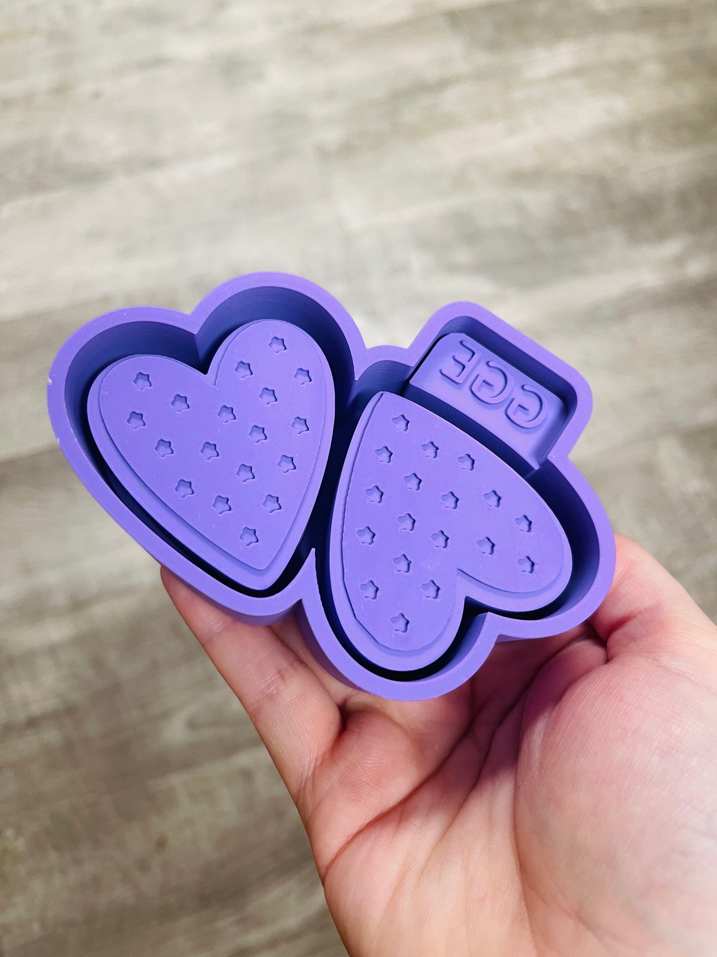 Hearts with Stars Vent Clips - Silicone Mold