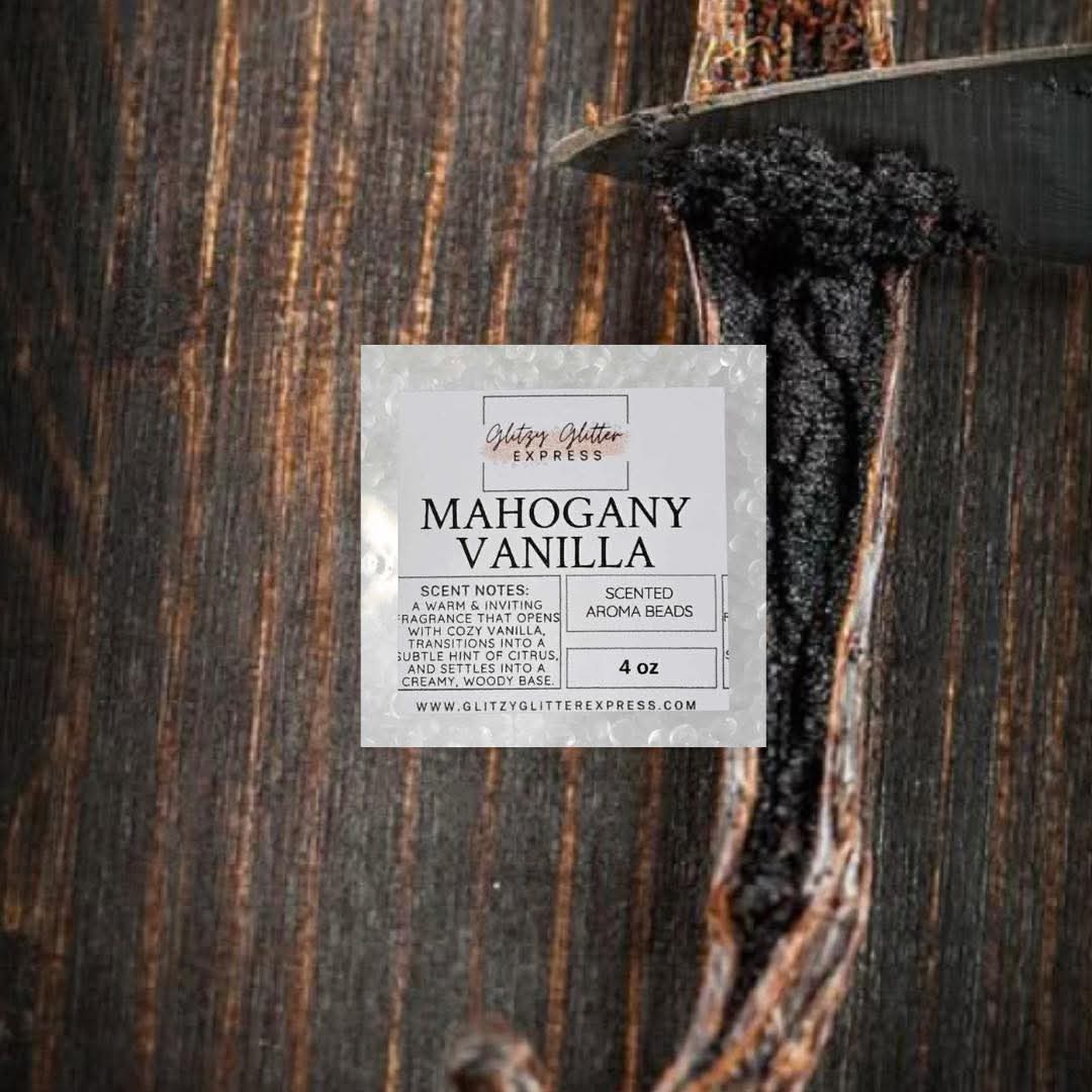 Pre Scented Beads: Mahogany Vanilla
