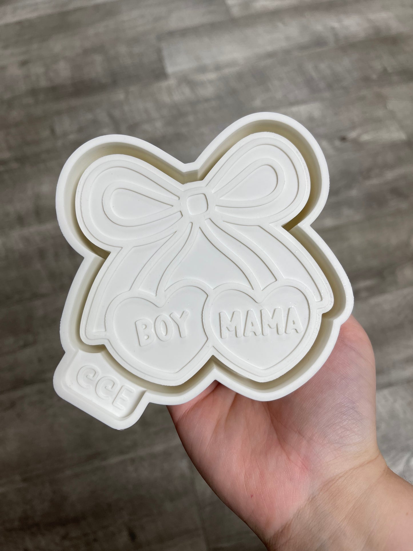 Boy Mama with Bow - Silicone Mold