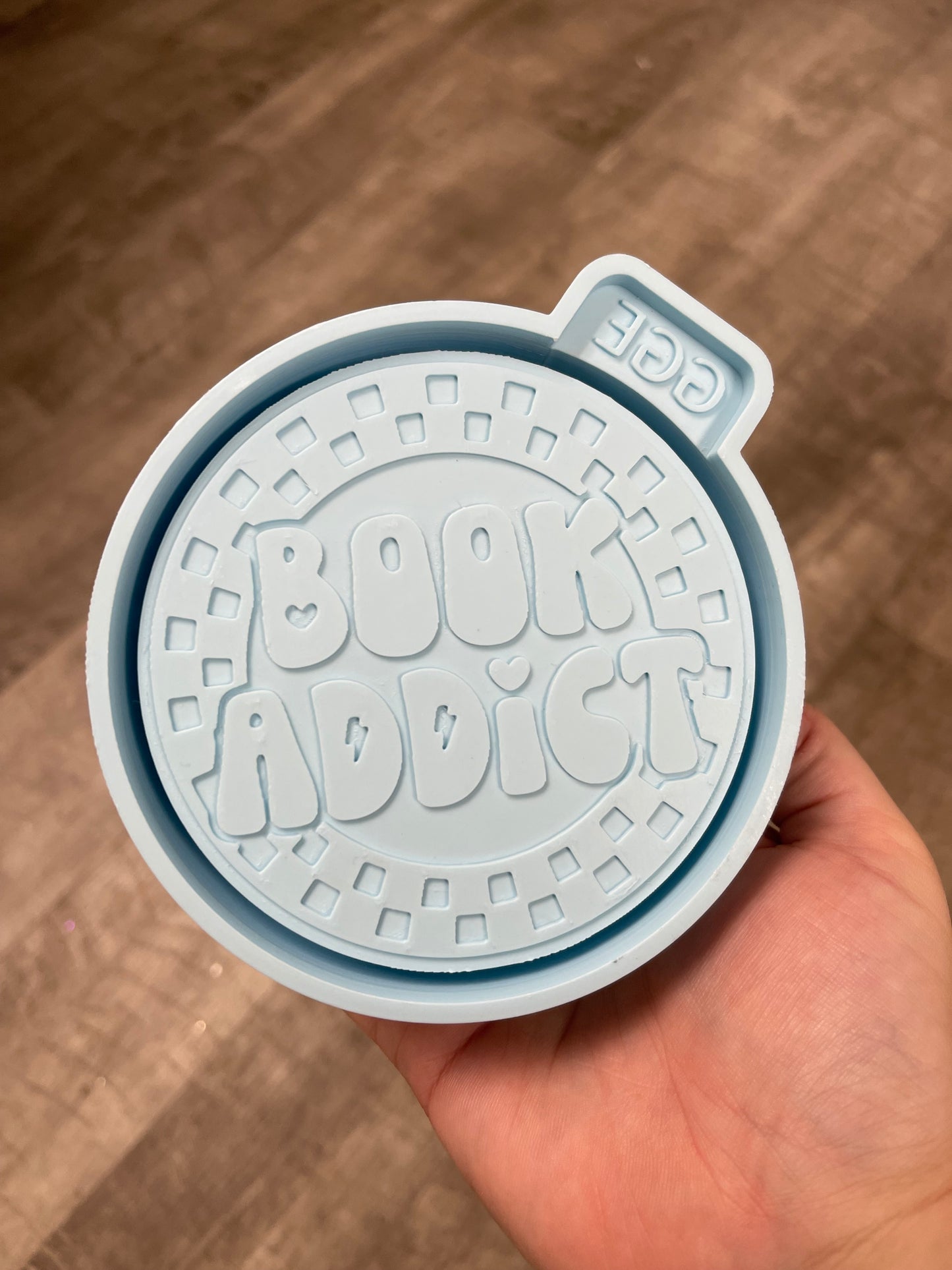 Checkered Book Addict - Silicone Mold