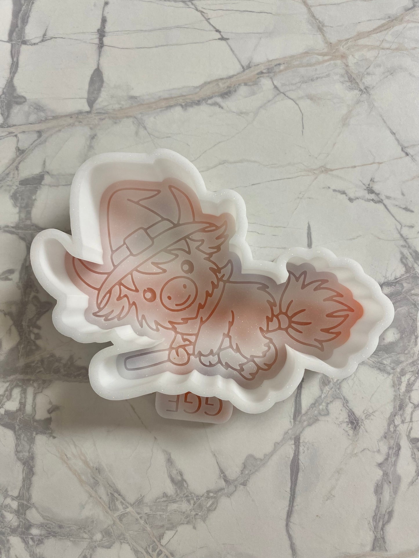 Highland Cow Witch Mold - Silicone Mold