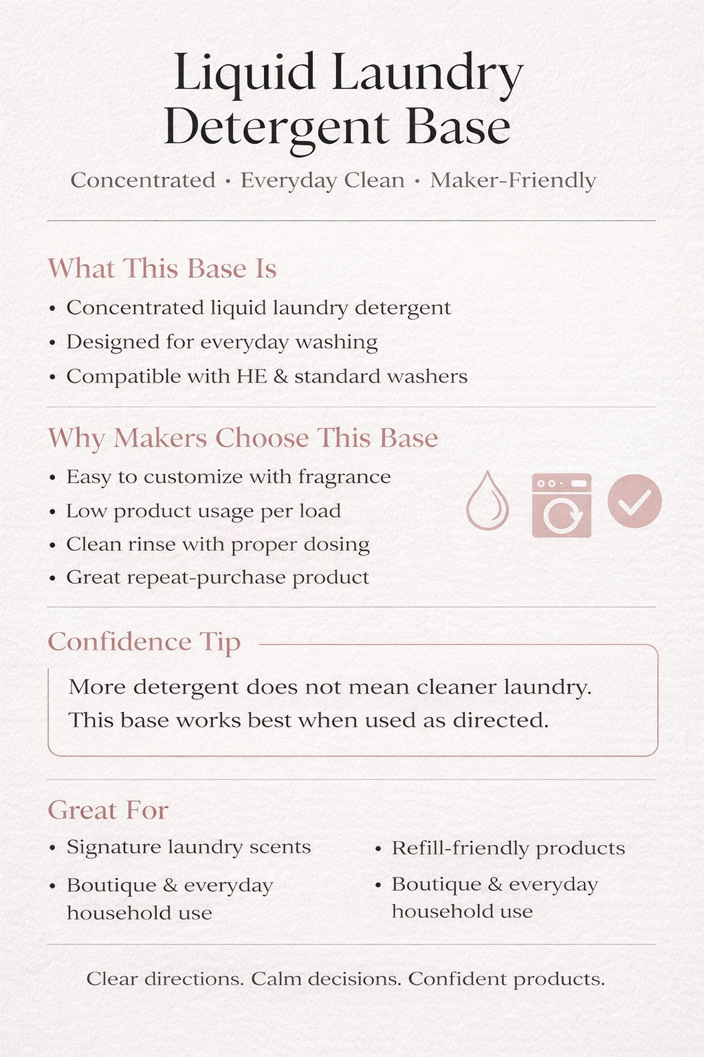 Extra Strength Unscented Laundry Detergent Base
