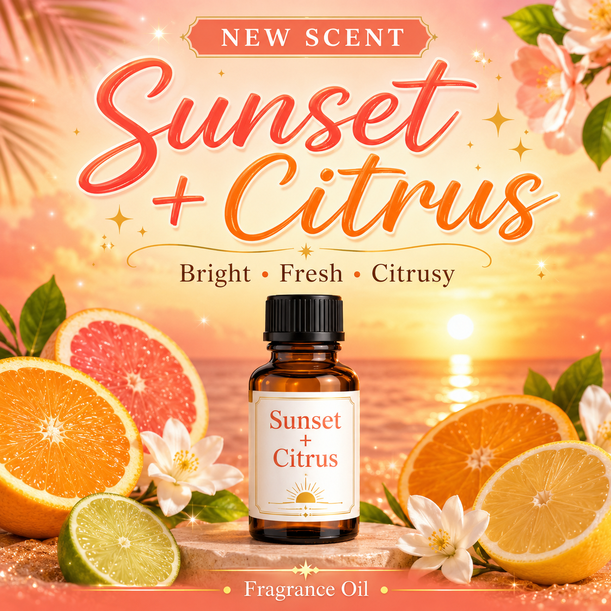 Luxury Fragrance Oil - Sunset & Citrus (type) - Inspired by: Downy Sunset & Citrus Unstoppables