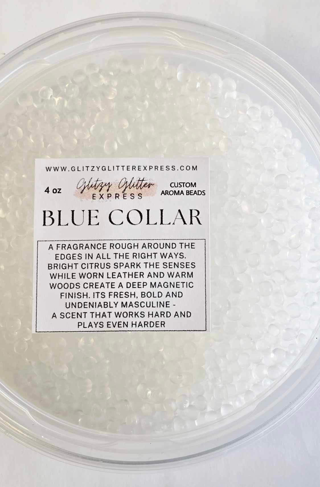 Custom Pre Scented Beads: Blue Collar