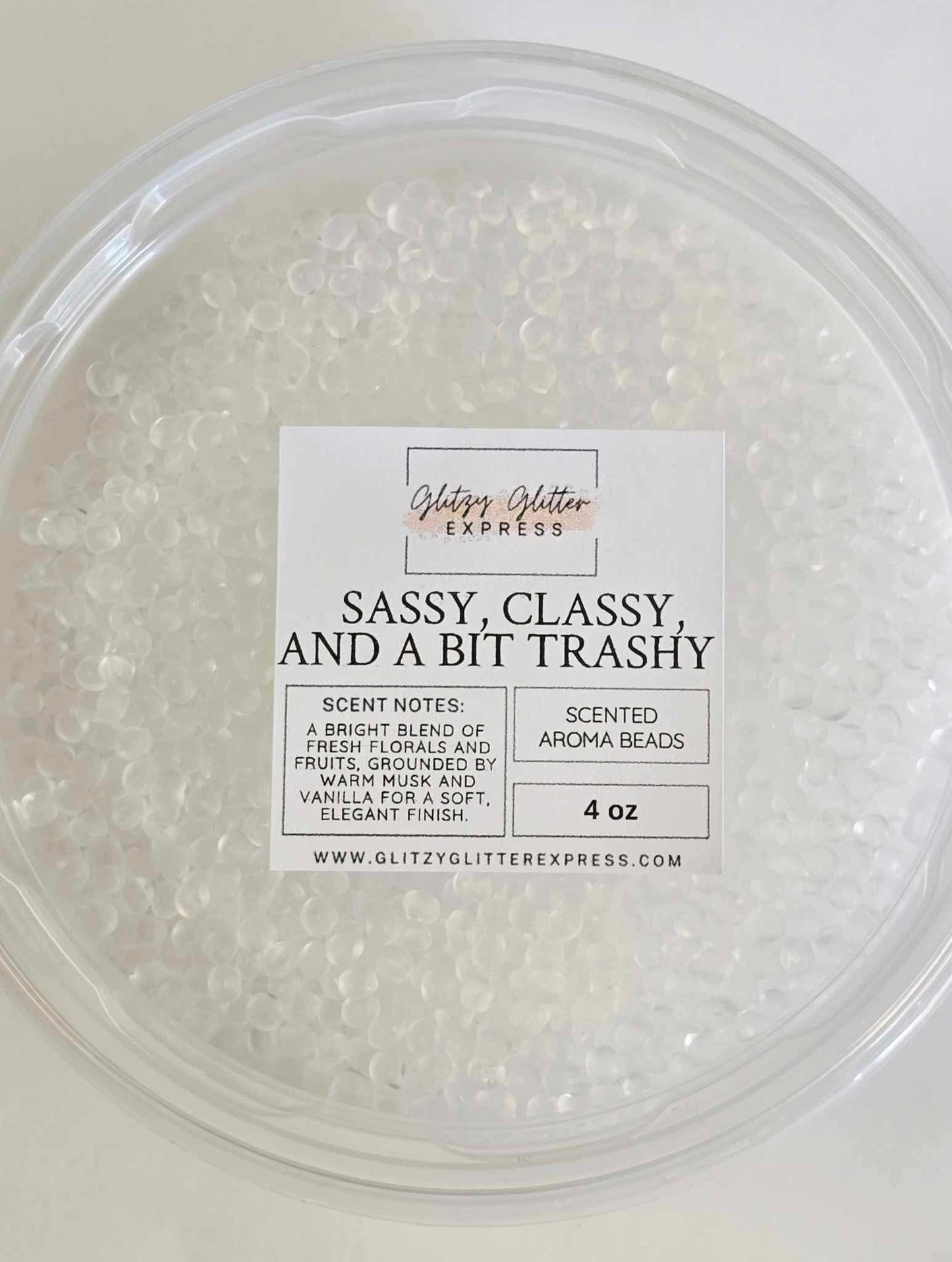 Custom Pre Scented Beads: Sassy, Classy & A Little Bit Trash