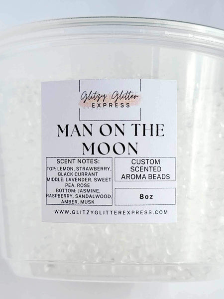 Custom Pre Scented Beads: Man on the Moon