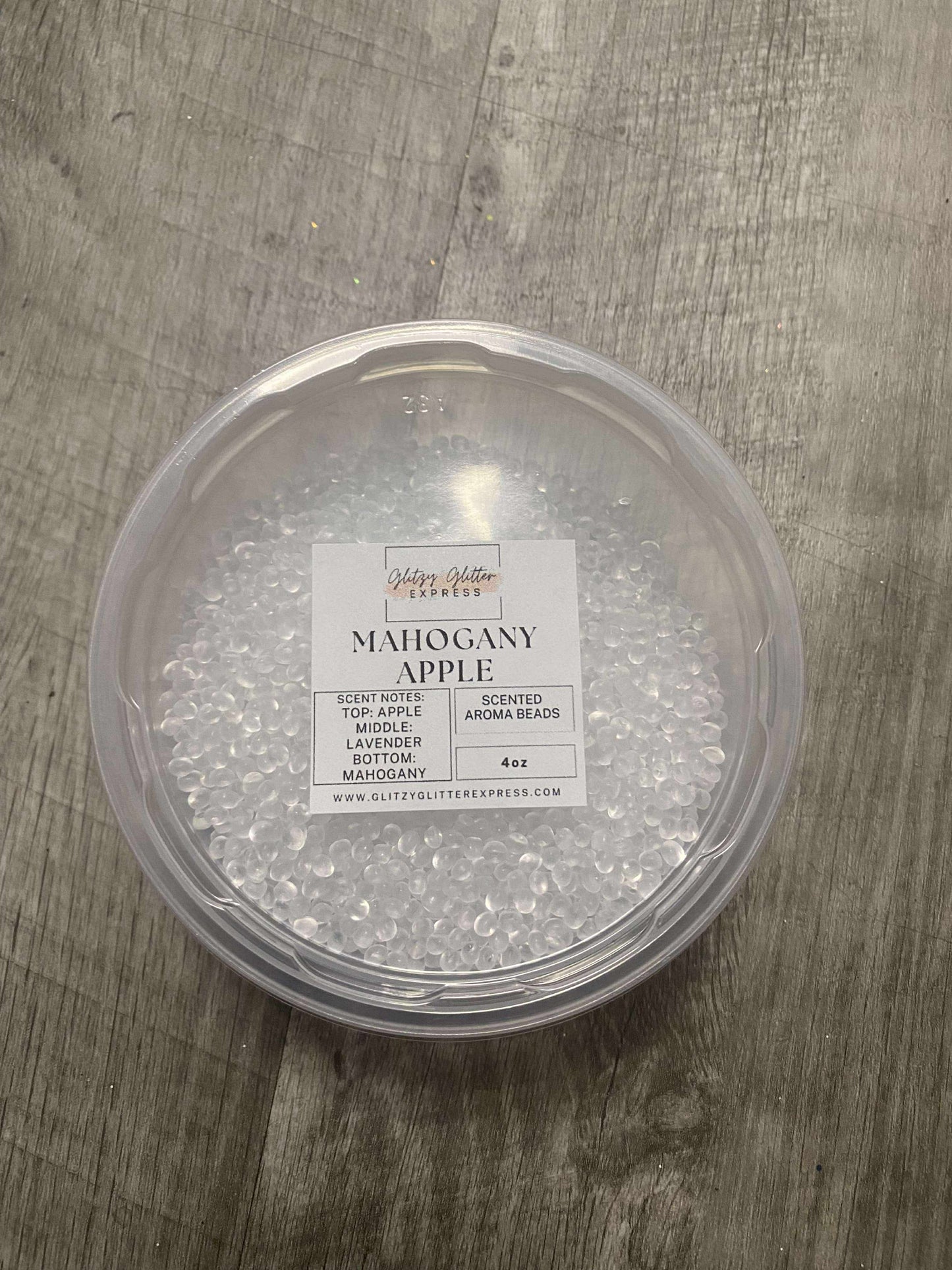 Pre Scented Beads: Mahogany Apple