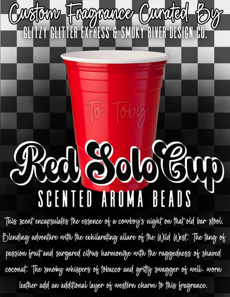 Custom Pre Scented Beads: Red Solo Cup