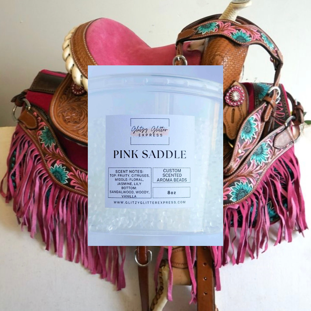 Custom Pre Scented Beads: Pink Saddle