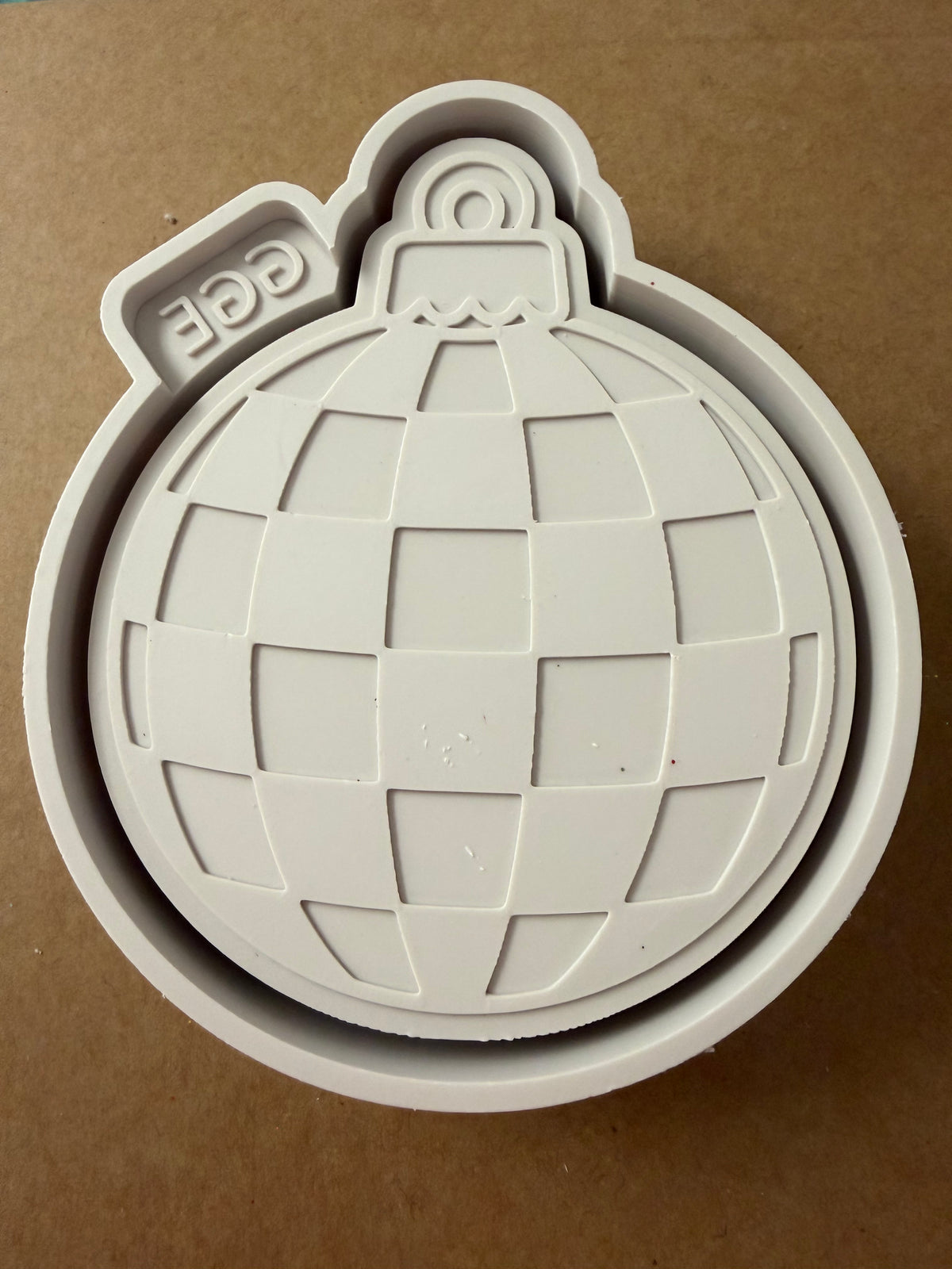 Checkered Christmas Ornament- Silicone Mold