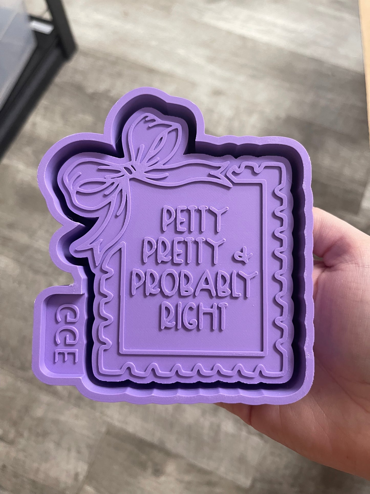 Petty Pretty & Prob Right Frame - Silicone Mold