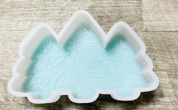 Silicone Mold: 3 Christmas Trees
