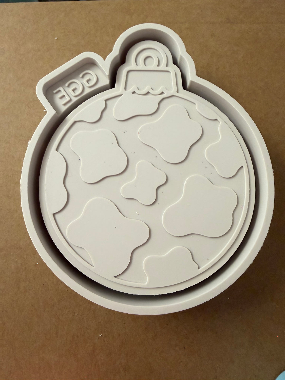 Cow Print Christmas Ornament- Silicone Mold