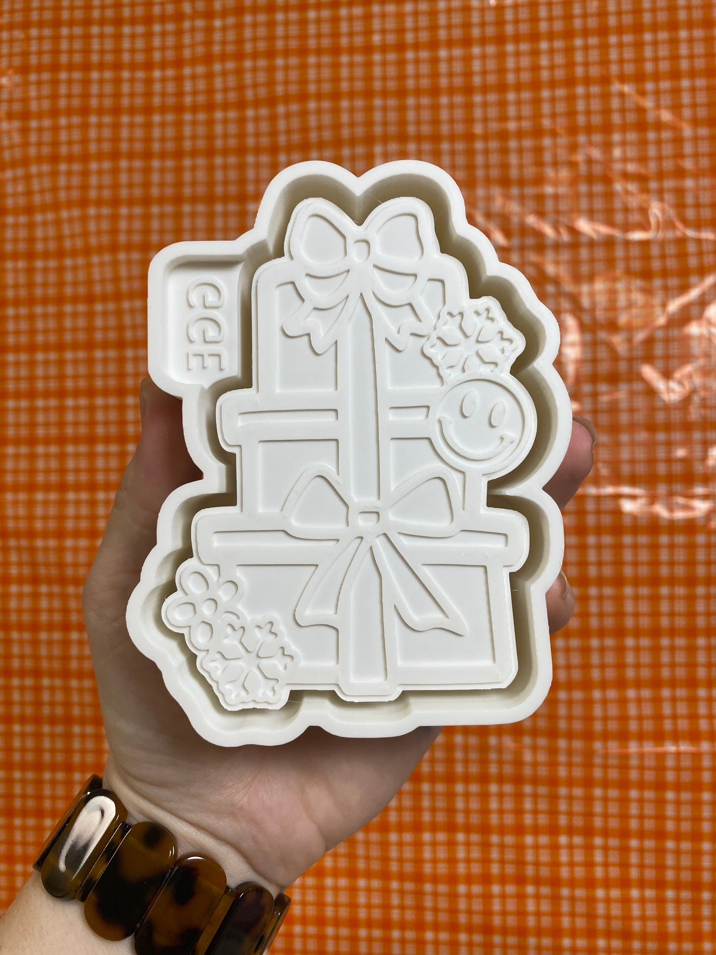 Present Stack with Bow Mold - Silicone Mold