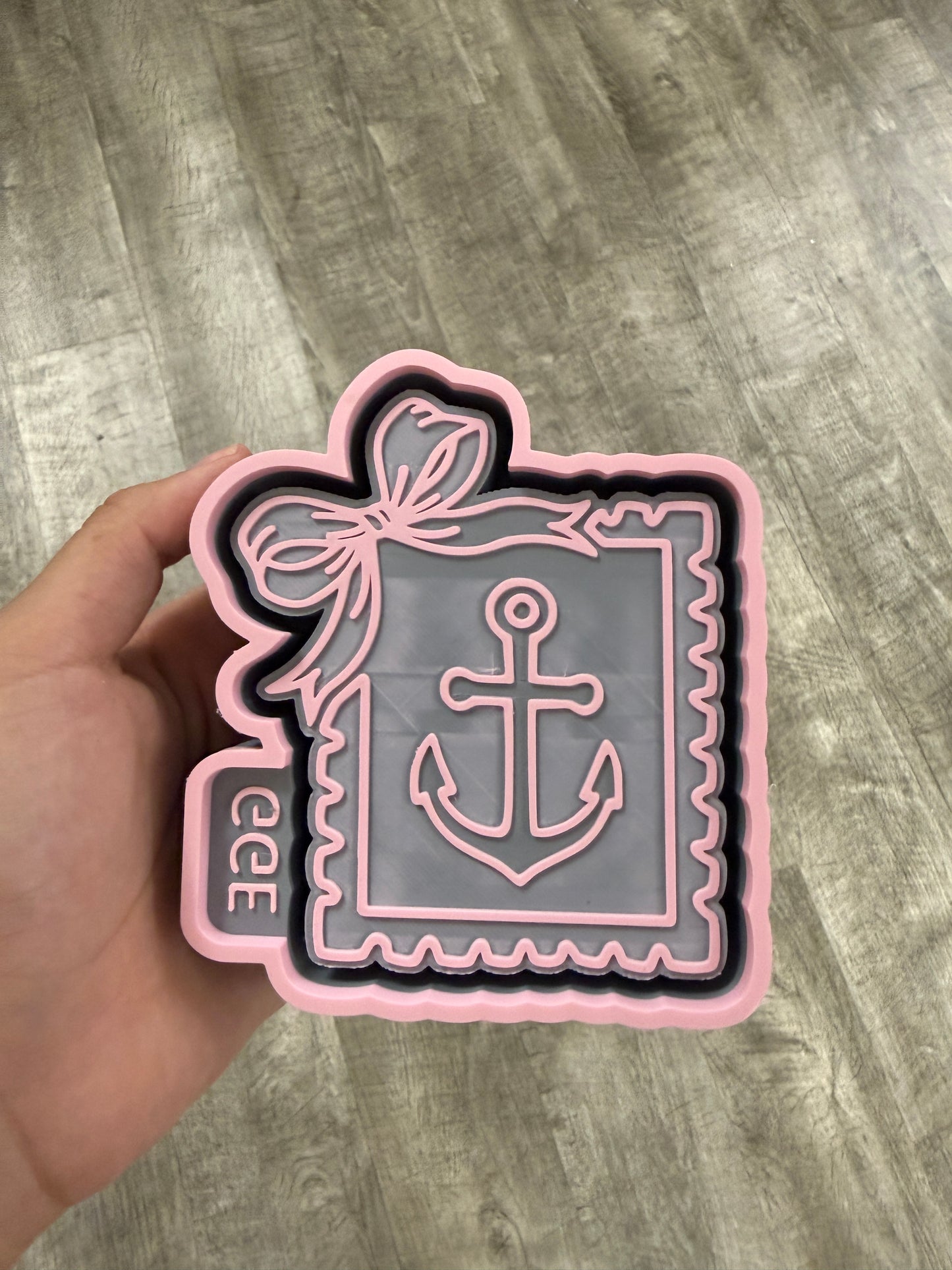 Anchor with GGE Bow Frame (GGE EXCLUSIVE) - Silicone Mold