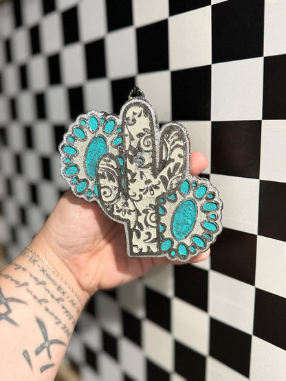 Tooled Concho Cactus - Silicone Mold