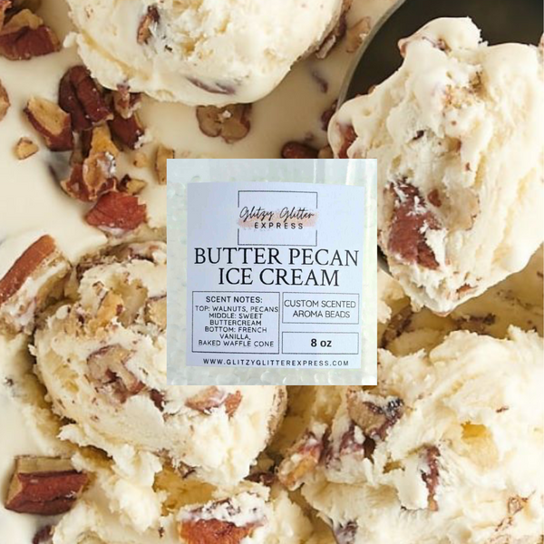 Custom Pre Scented Beads: Butter Pecan Ice Cream