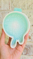 Silicone Mold: Drippy Disco Ball with Groovy Smiley