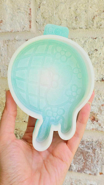 Silicone Mold: Drippy Disco Ball with Groovy Smiley