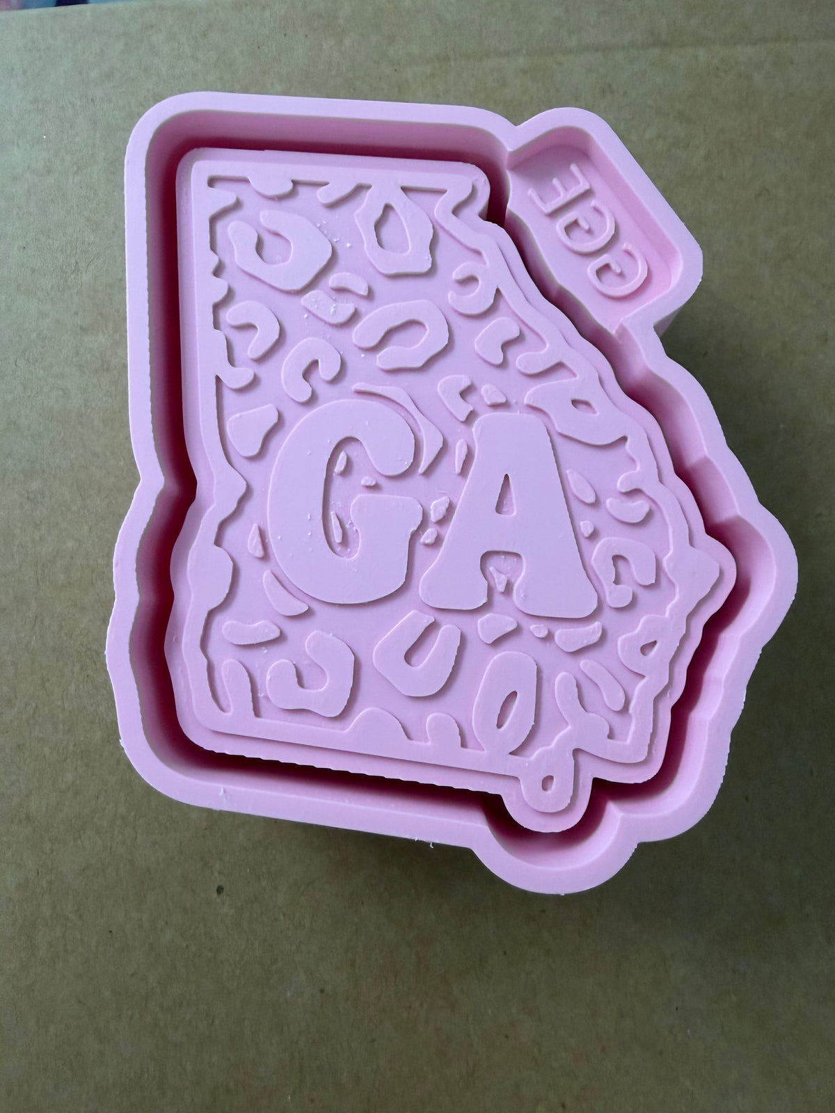 GA - Leopard State - Silicone Mold