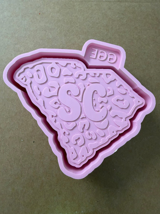 SC - Leopard State - Silicone Mold