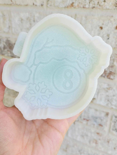 Silicone Mold: Santa Hat 8 Ball