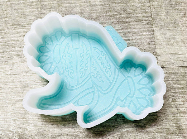 Silicone Mold: Cowboy Boots With Conchos