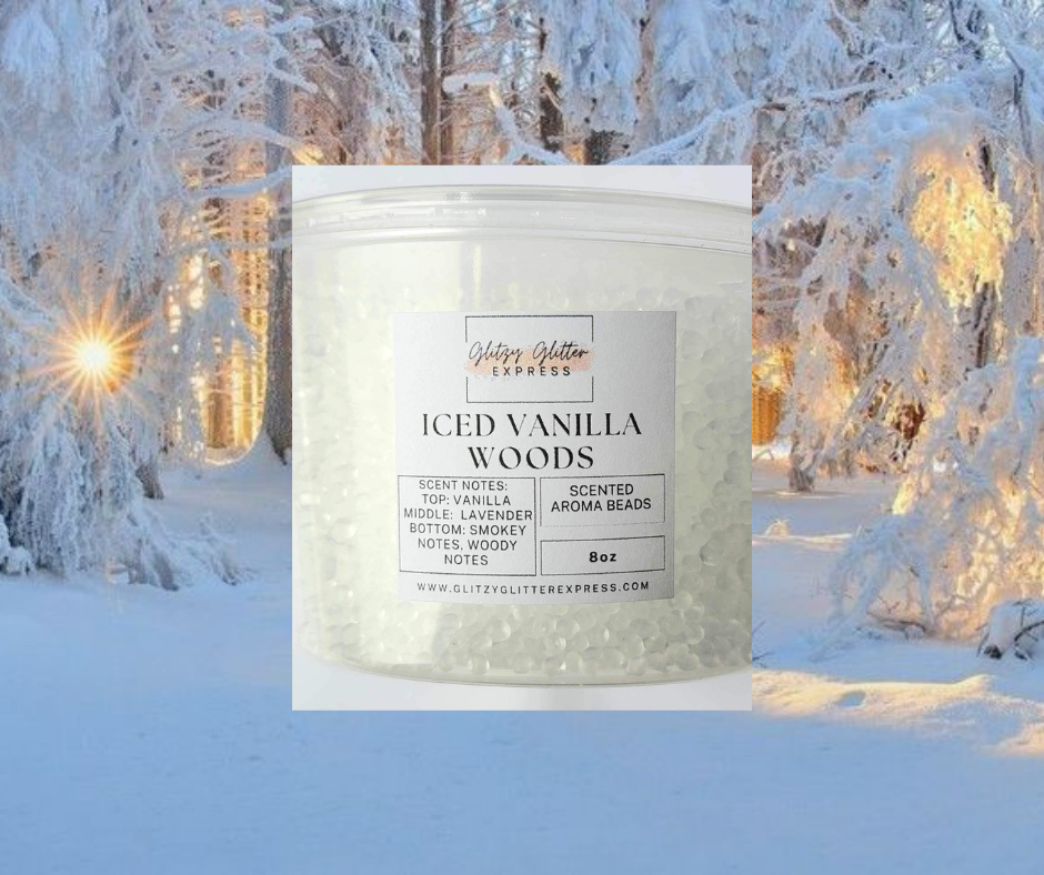 Pre Scented Beads: Iced Vanilla Woods
