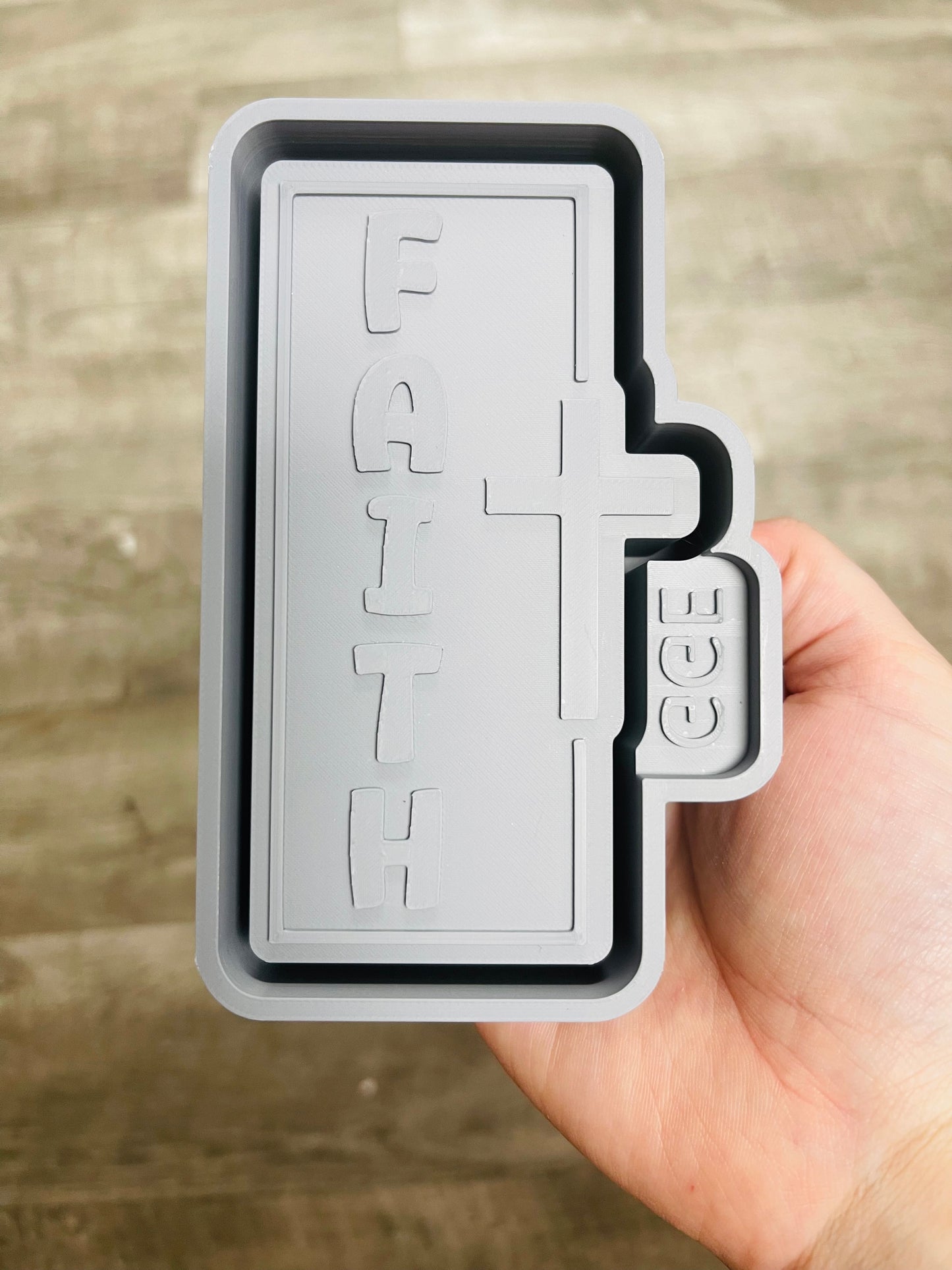Faith Rectangle - Silicone Mold