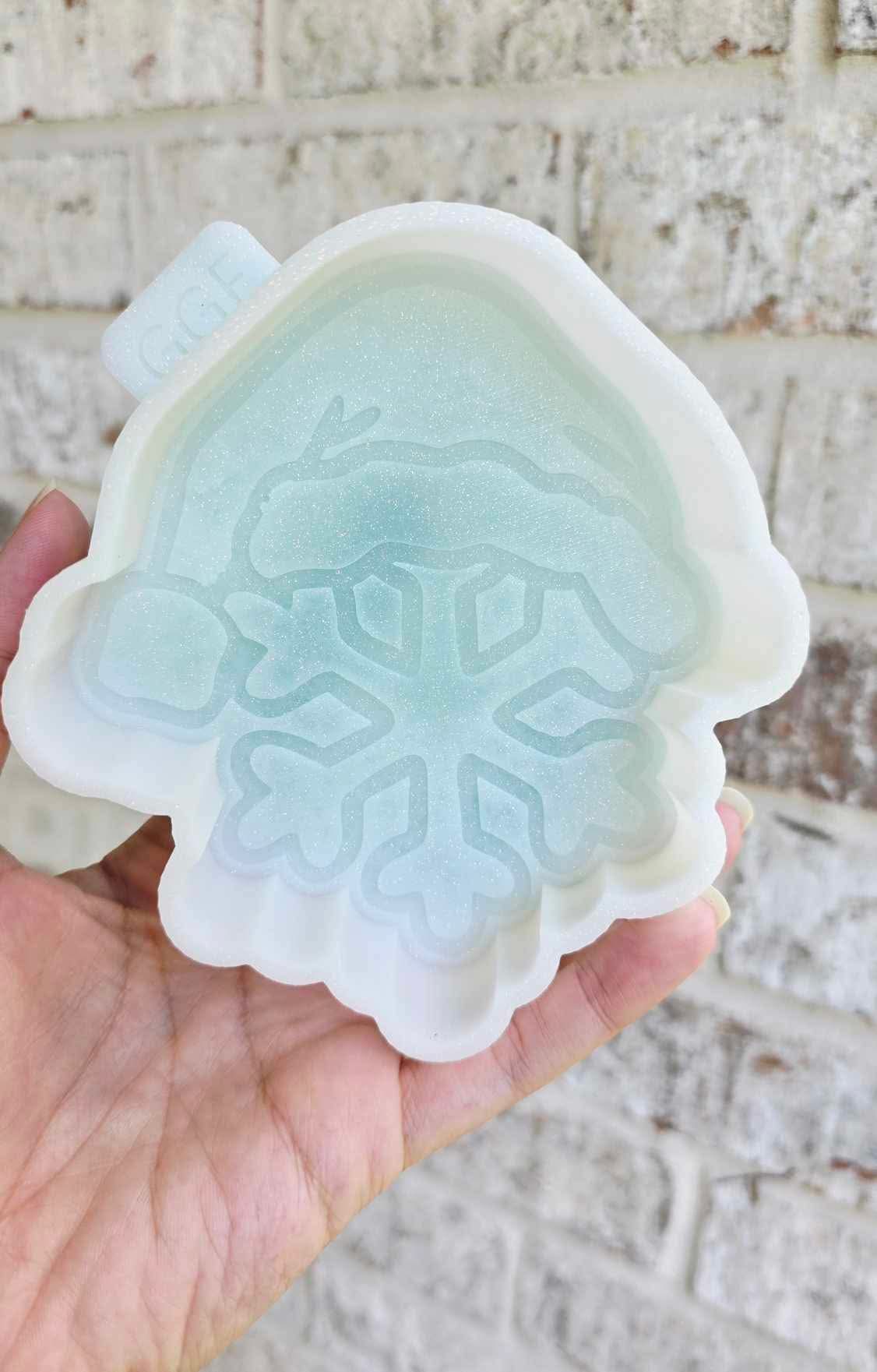Santa Hat Snowflake - Silicone Mold
