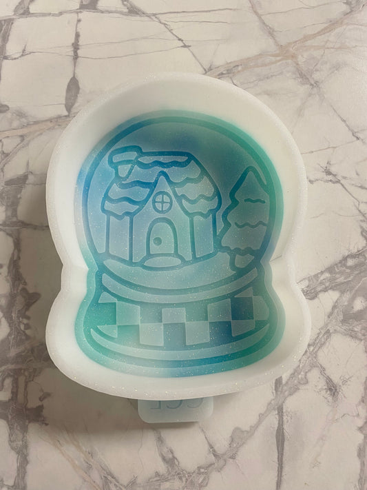 Checkered Snow Globe - Silicone Mold