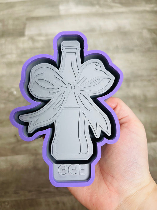 Bottle w/GGE Bow - Silicone Mold