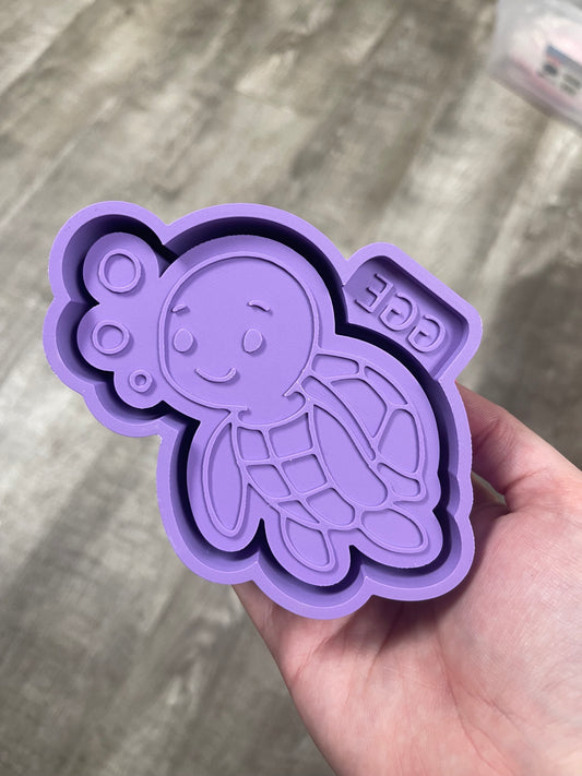 Turtle with Bubbles - Silicone Mold