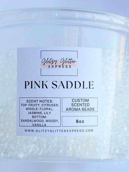 Custom Pre Scented Beads: Pink Saddle