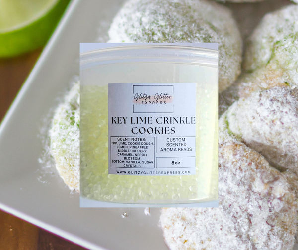 Custom Pre Scented Beads: Key Lime Crinkle