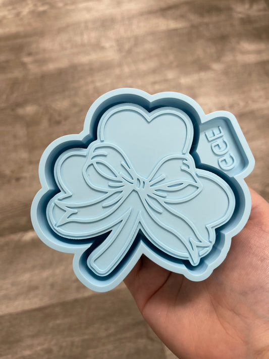 Shamrock with GGE Bow - Silicone Mold