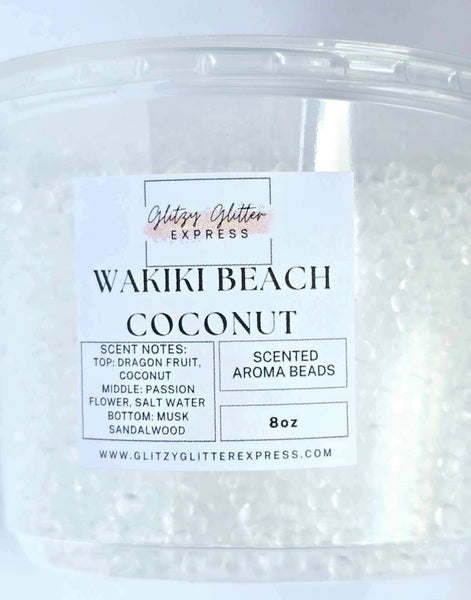 Pre Scented Beads: Waikiki Beach Coconut