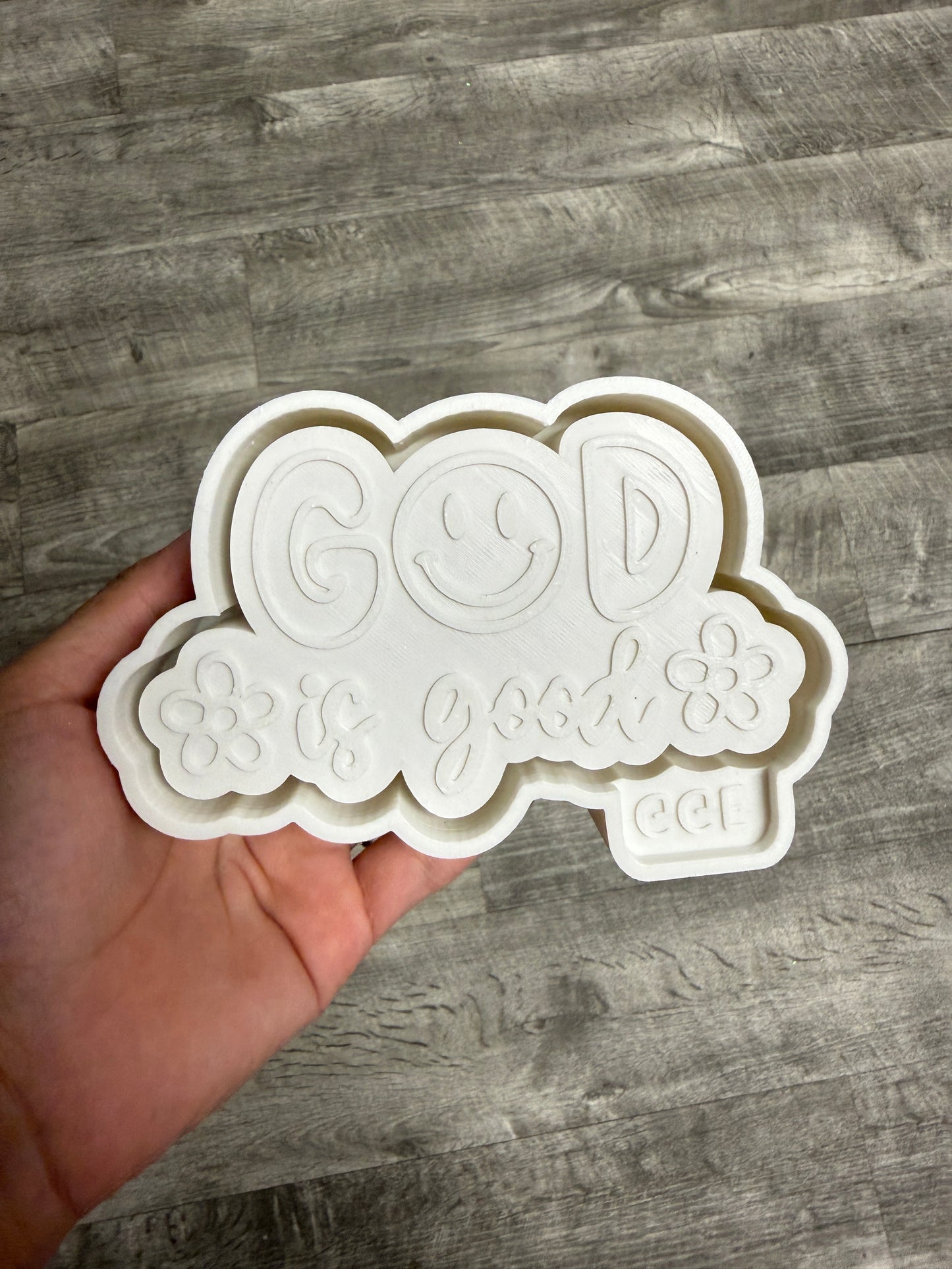 God Is Good with Smiley - Silicone Mold