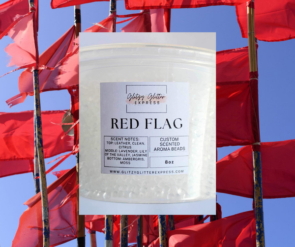 Custom Pre Scented Beads: Red Flag