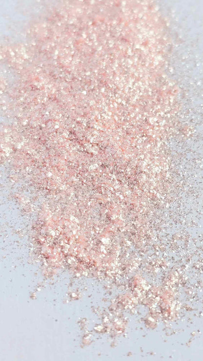 PEARL MICA FLAKE DUST 1OZ: Pink Himalayan Salt