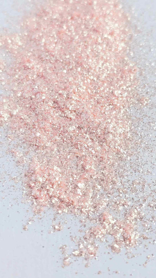 PEARL MICA FLAKE DUST 1OZ: Pink Himalayan Salt