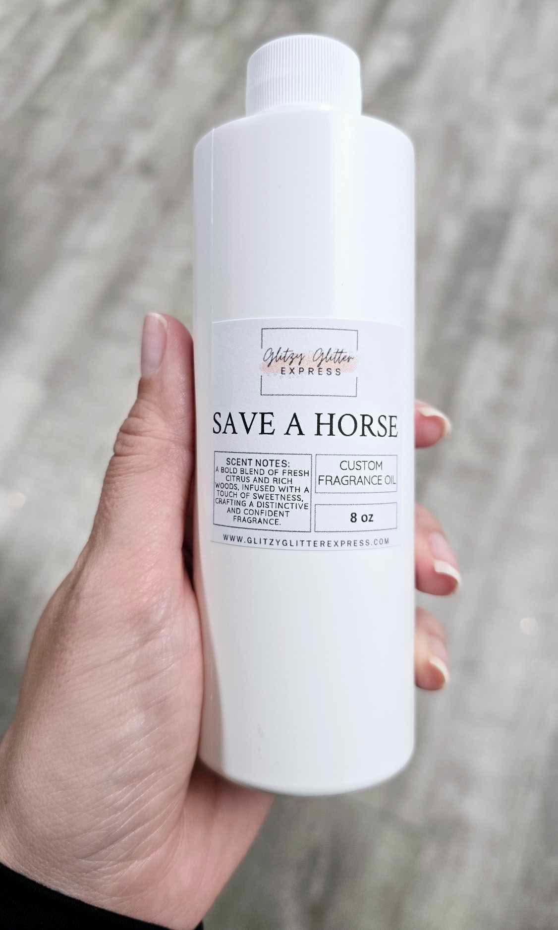 Custom Fragrance Oil - Save a Horse